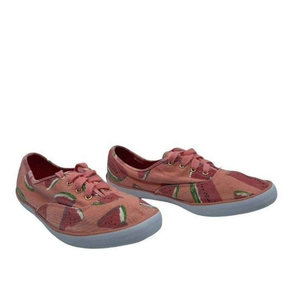 Keds Champion Sneakers Womens 7 Pink Watermelon Print Low Top Canvas - Picture 2 of 12